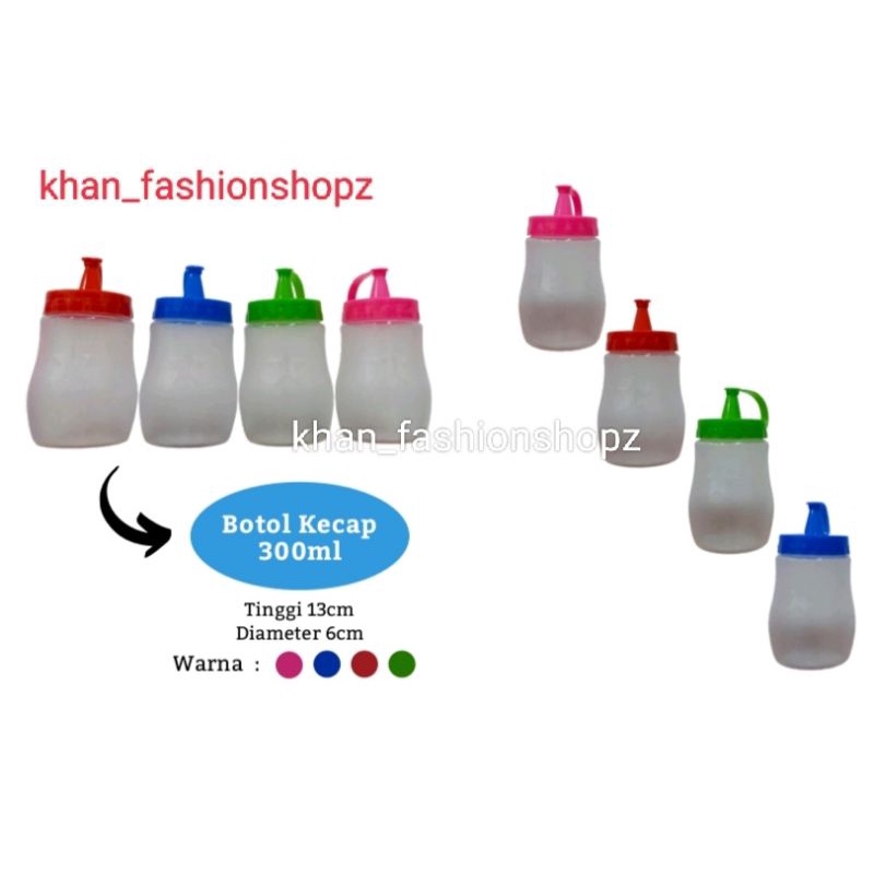 BOTOL KECAP/BOTOL PLASTIK 300 ML 500 ML