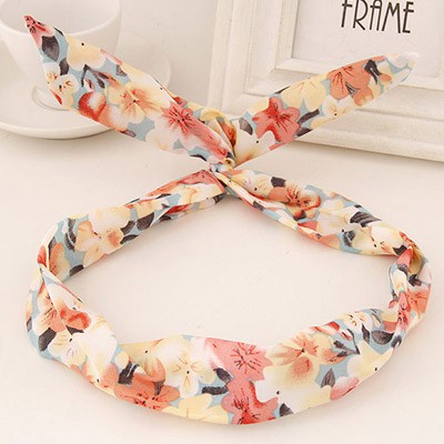 LRC Bando Sweet Multicolor Flower Pattern Simple Design