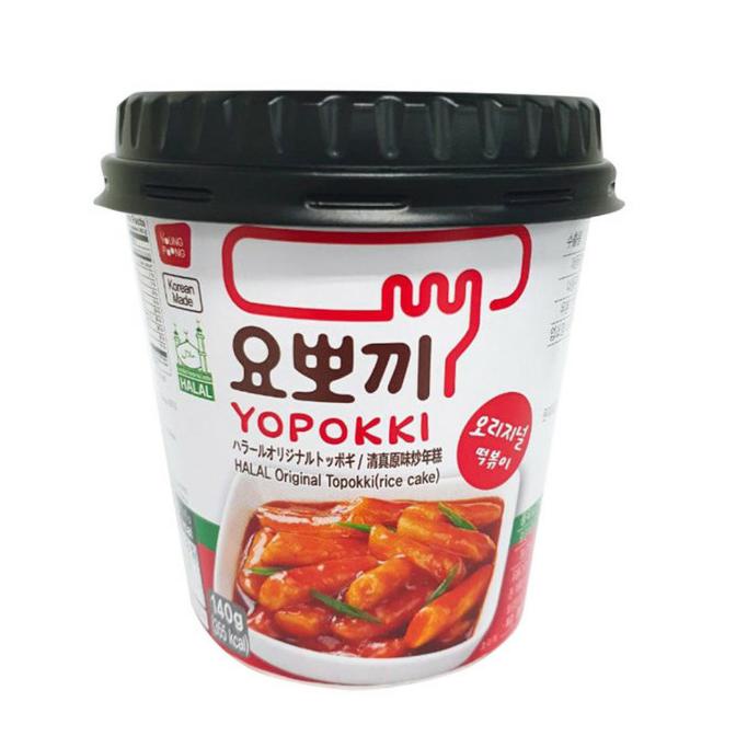 

\\\\\] Yoppokki ORIGINAL Topokki Instant Rice cake Cup 140 gr / HALAL
