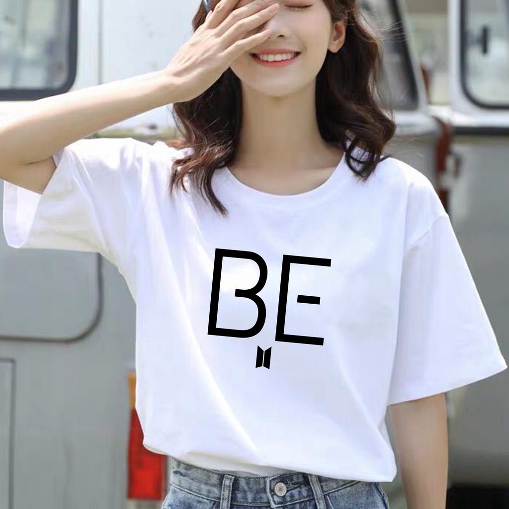 CALVIERO SHOP - BAJU KAOS ATASAN WANITA PRINT LOGO BE