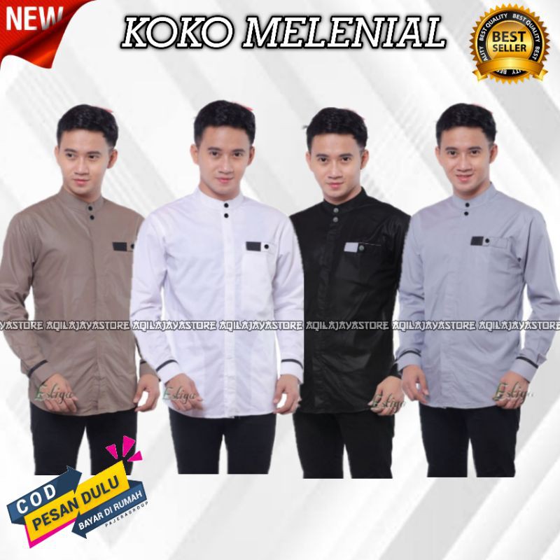 Baju Koko Hadroh Lengan panjang Original   | Baju Koko Dewasa | Baju koko hadroh Putih