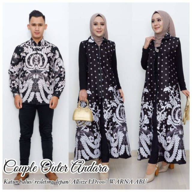 TASYANANU BATIK  COUPLE  OUTER  ANDARA Shopee Indonesia