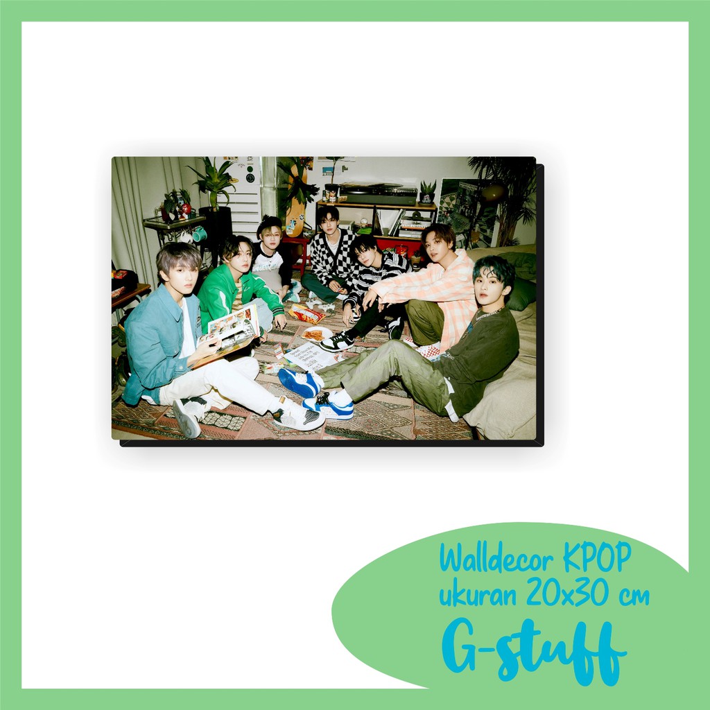 WALLDECOR NCT DREAM HOT SAUCE JALAPENO UKURAN 20X28 CM WALL DECOR POSTER KAYU HIASAN DINGDING GLOSSY