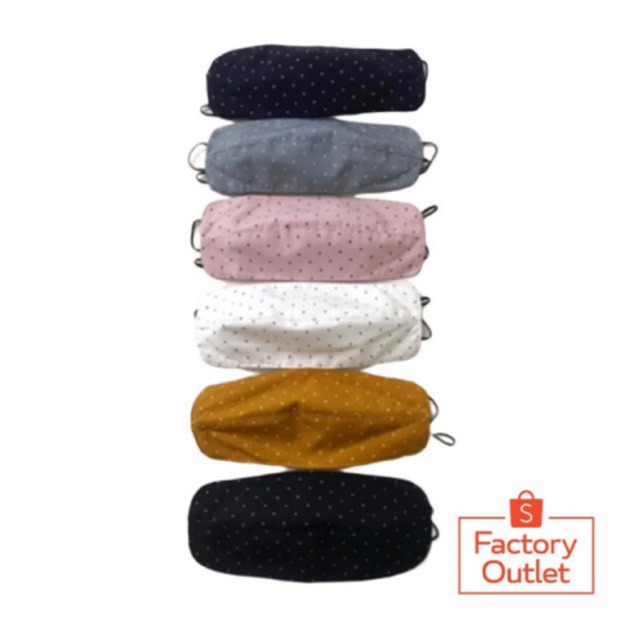 Masker Kain 3 Ply Lapis | Masker Headloop Hijab | Premium Cotton 3D By Cordy