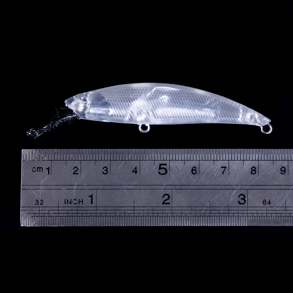 HENGJIA 200PCS 8CM 7.9G Sinking Minnow Umpan Pancing Swimbait Blank Fishing Lure Ikan Bass Bait 60S