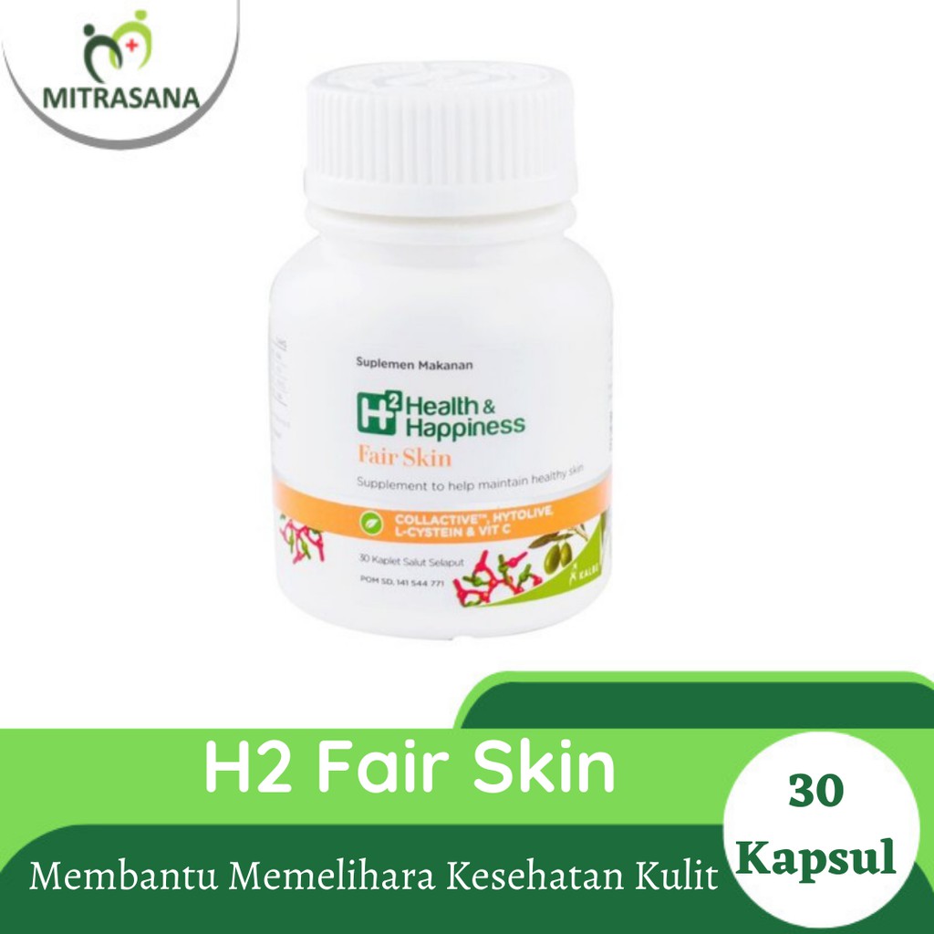 H2 Fair Skin Isi 30 kapsul