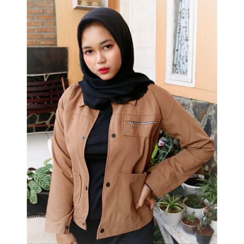 Jaket Pollan ll Pocket Zippy ll Jaket Modis Croop