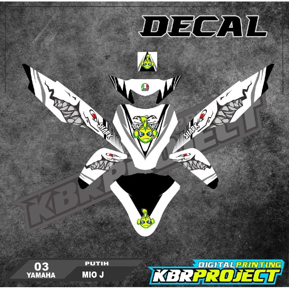 Decal Mio J Full Body Stiker Mio J Variasi Full Body Striping Mio J Variasi Keren Decal J 03 CUSTOM 