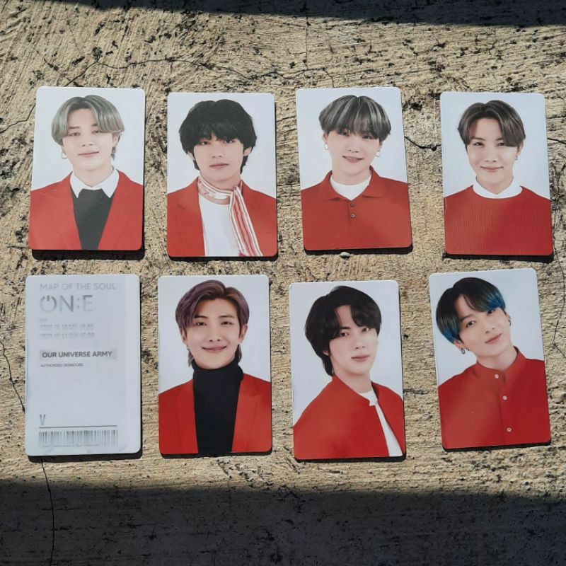 CARD TICKET CONCERT TIKET KONSER ONLINE BTS MOTS ON:E HYBE MUSEUM LD LUCKYDRAW