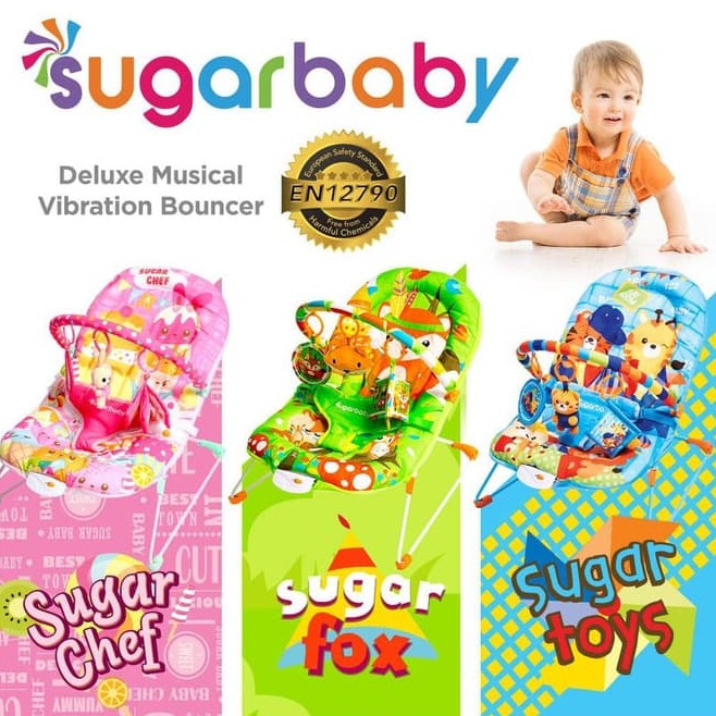 Sugar Baby [Deluxe Musical] Recline Bouncer - Green