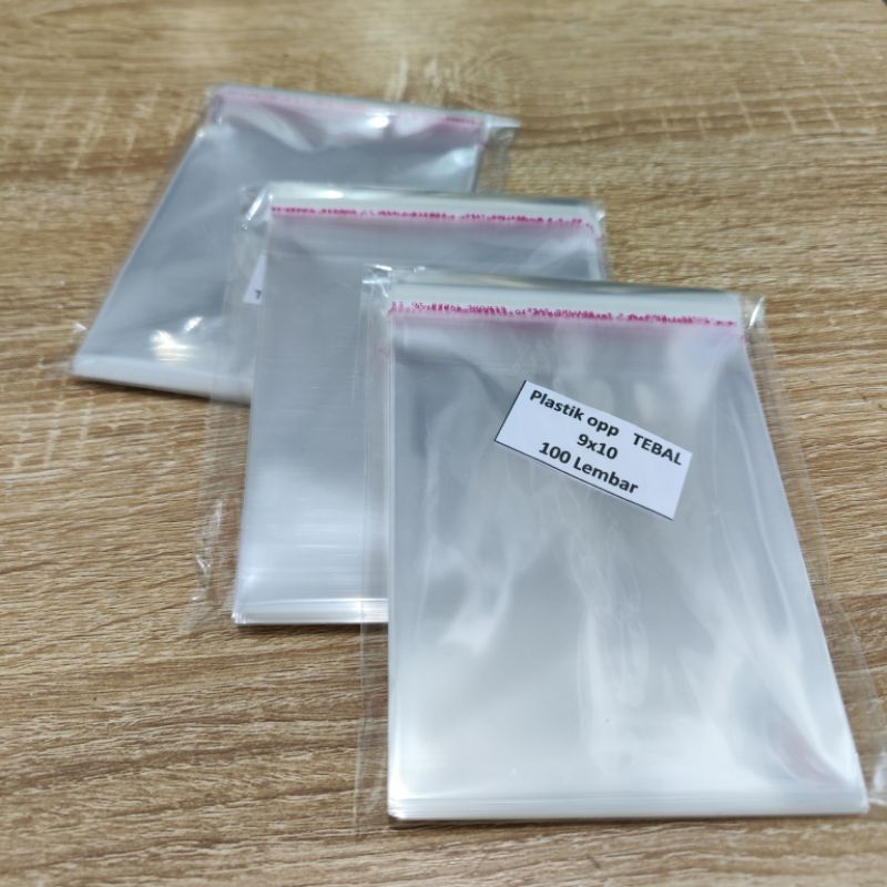 

Plastik Opp 9x10+3cm Tebal Lem Kuat Snack Kue Roti