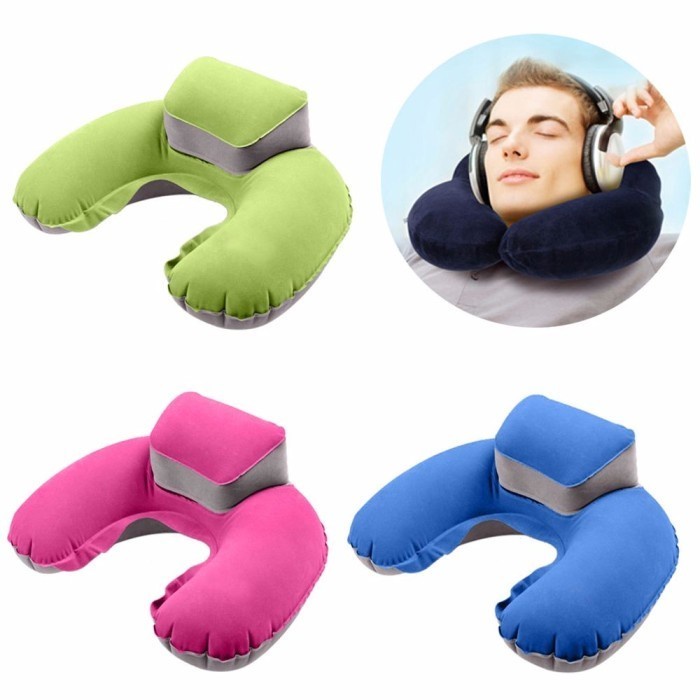 Bantal Angin Leher U-Shape Inflatable Air Travel Pillow U Shape