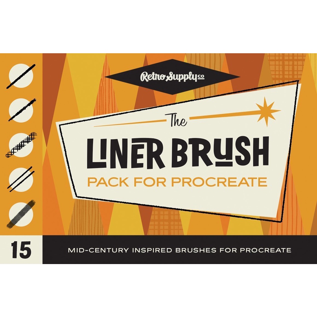 Procreate Brush - The Complete Mid-Century Brush Collection for Procreate