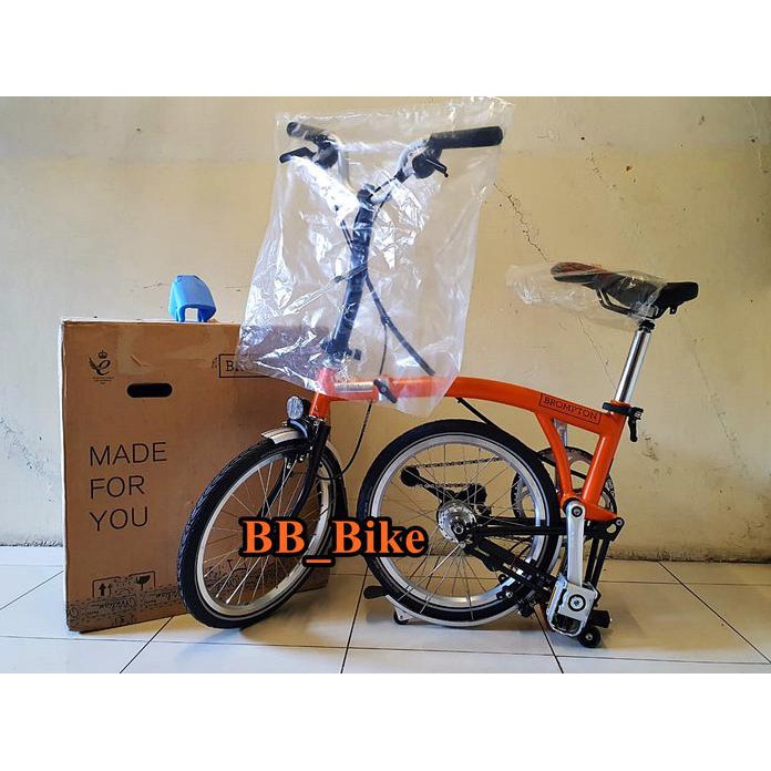 Sepeda Brompton M6L Orange Black 2020 - Folding Bike -BNIB