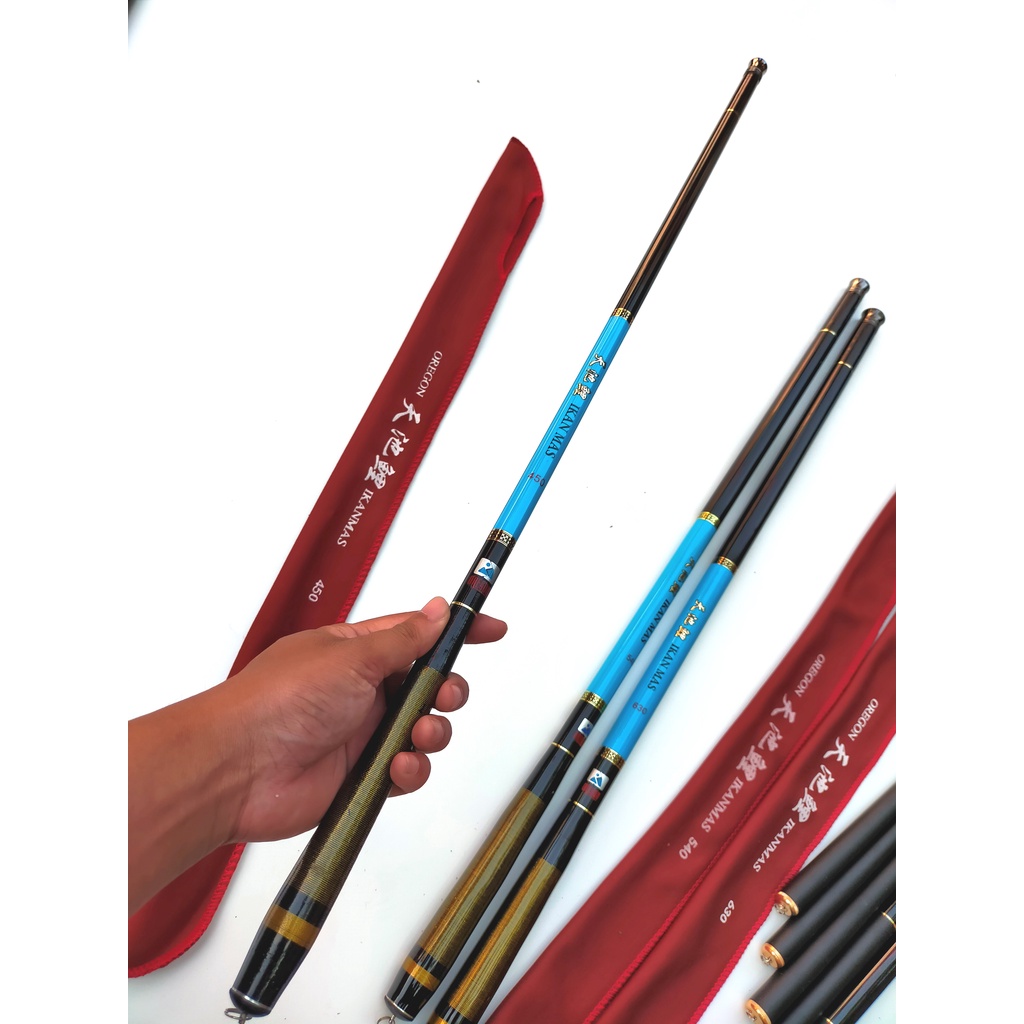 Joran Tegek Oregone Ikan Mas 450 Carbone Ruas Panjang