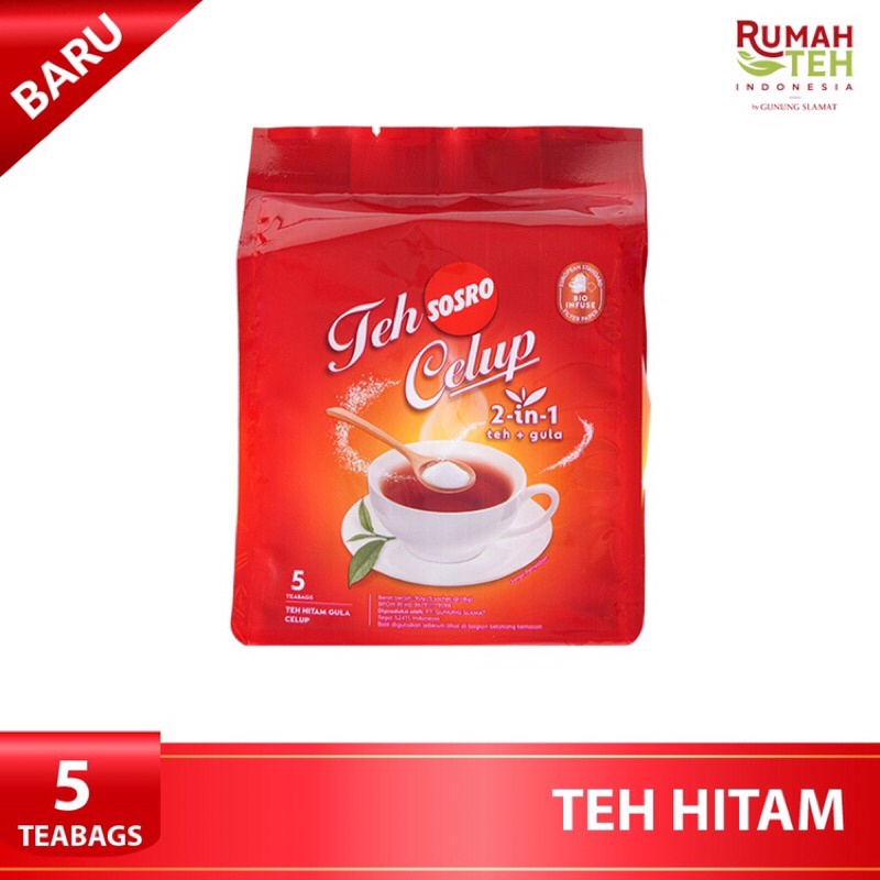Teh Celup Sosro 2in1 / Teh Sosro Celup 5bags