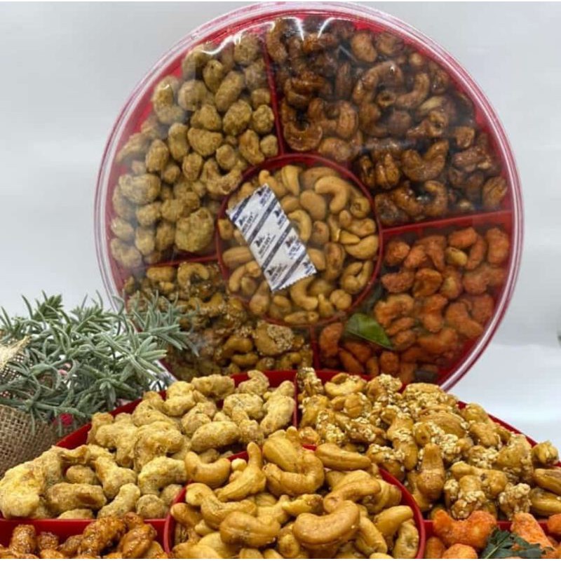 

Paket kacang mede mete lima rasa, mede goreng, mede wijen, mede madu, mede manis asin gurih pedas