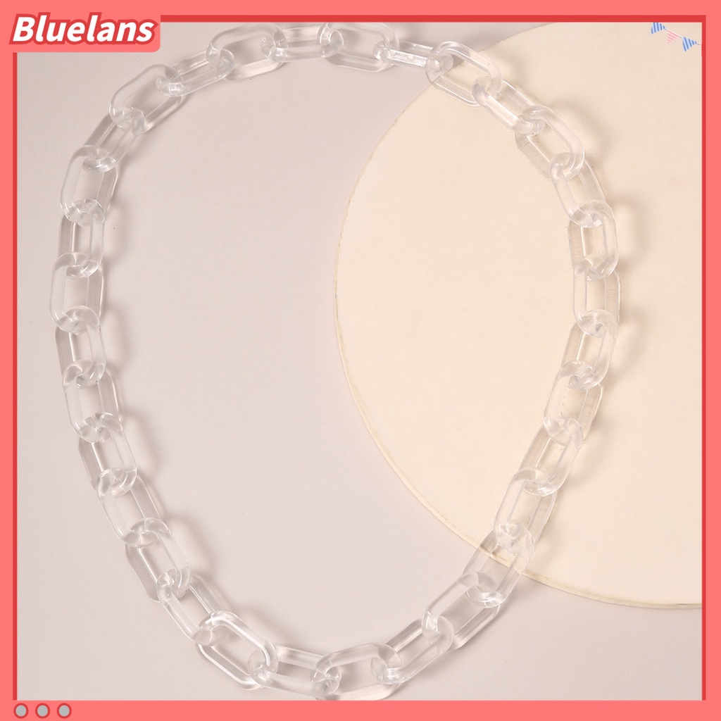 Kalung Rantai Bahan Akrilik Tebal Gaya Hip Hop Punk Untuk Pesta