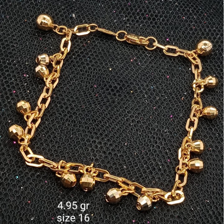 Gelang Emas 17K - 4.95 gr Kadar 750 - 979