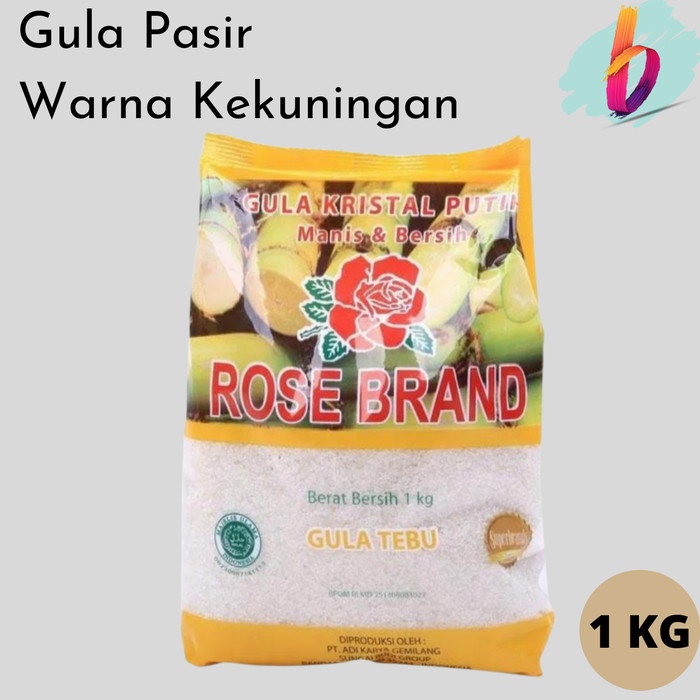 

Gula pasir Rose brand 1 kg gula pasir