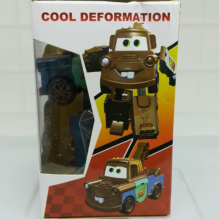 Unik Cars 3 Mater Robot Transformation Mainan Anak Diskon