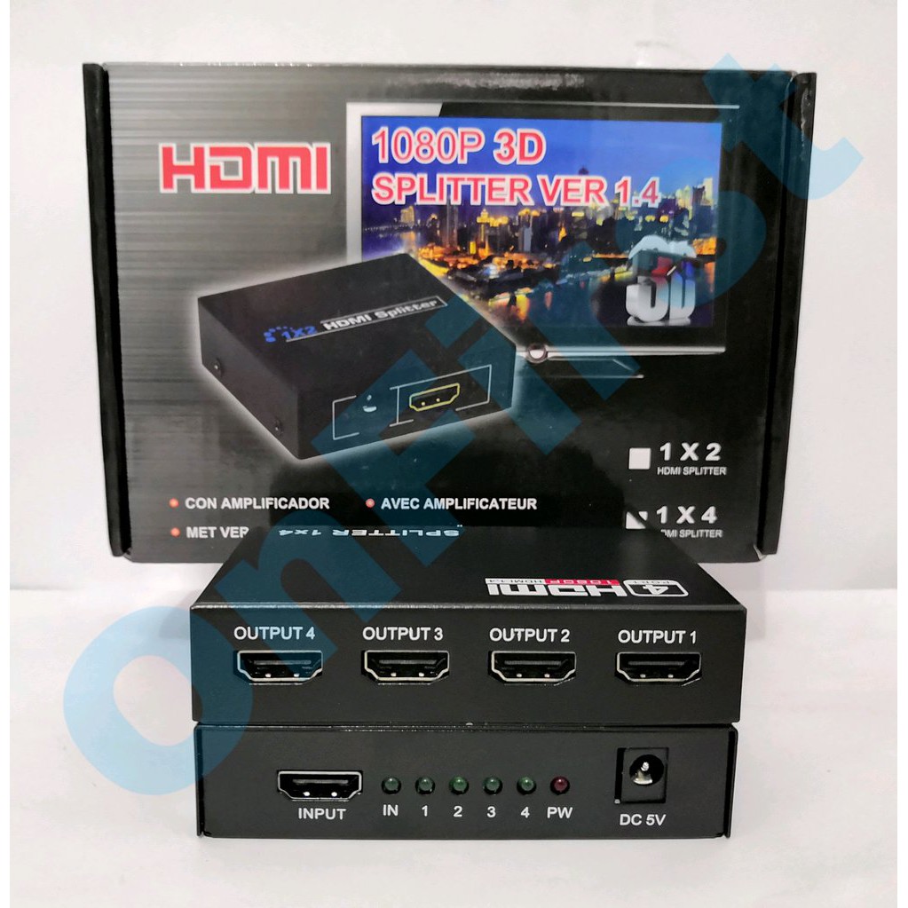 HDMI Spliter 4 Way Spliter HDMI 4 Port  lop6380