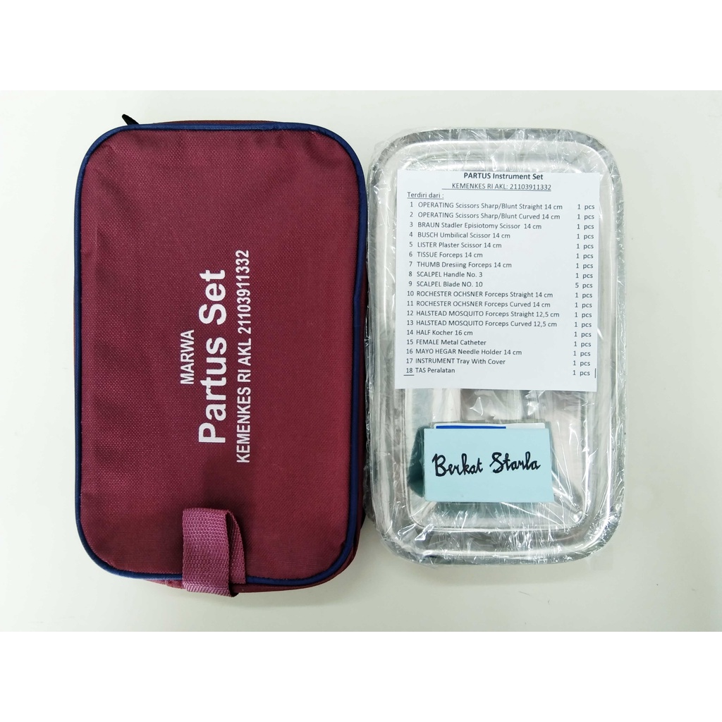 Alat Medis/Alat Bedah/Alat Operasi/Alat Bedah Persalinan Normal/Marwa Partus Set