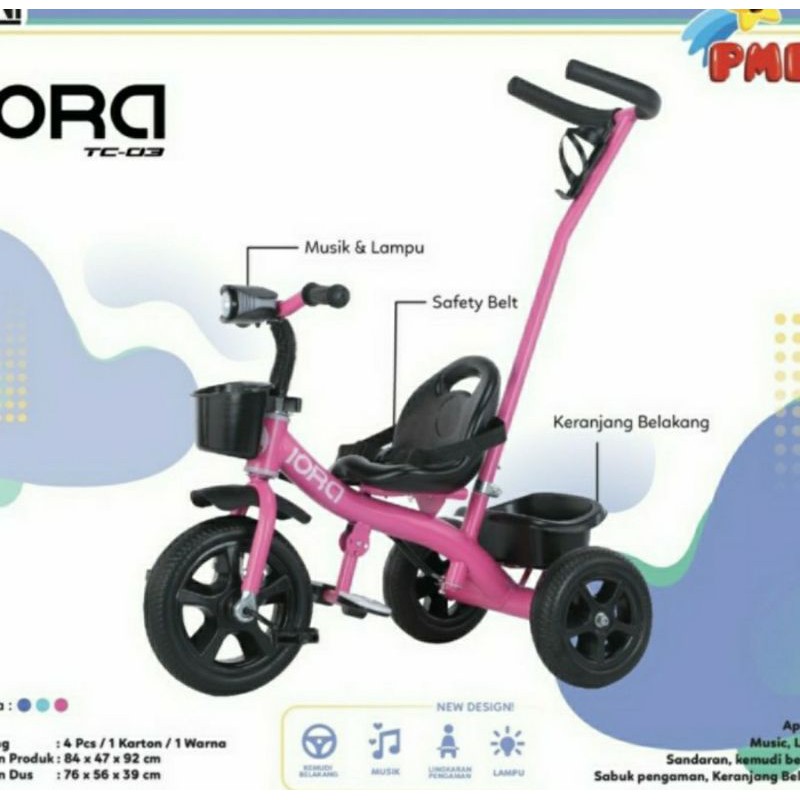 Sepeda anak roda tiga PMB IORA TC03
