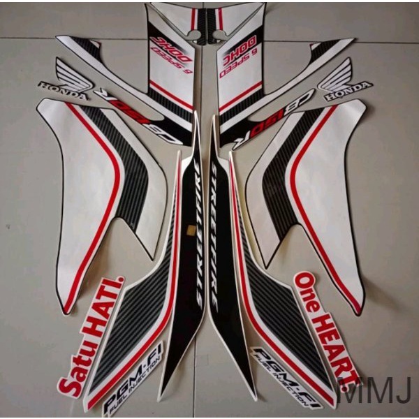 Sticker striping Honda cb150r cb 150 r 2015 hitam