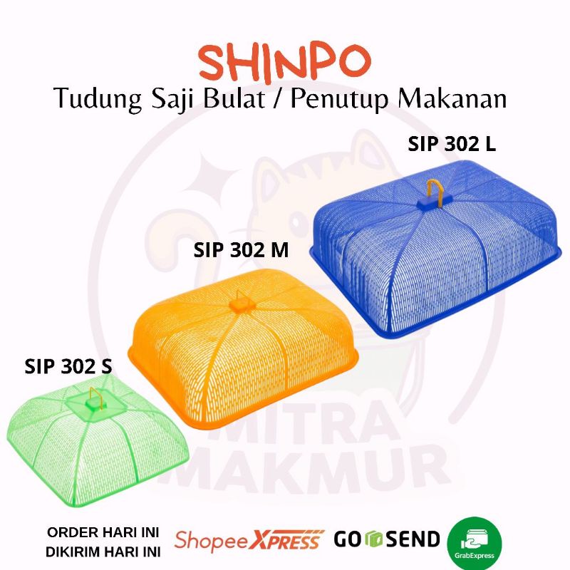 SHINPO - SIP 302 S-M-L TUDUNG SAJI / PENUTUP MAKANAN PERSEGI