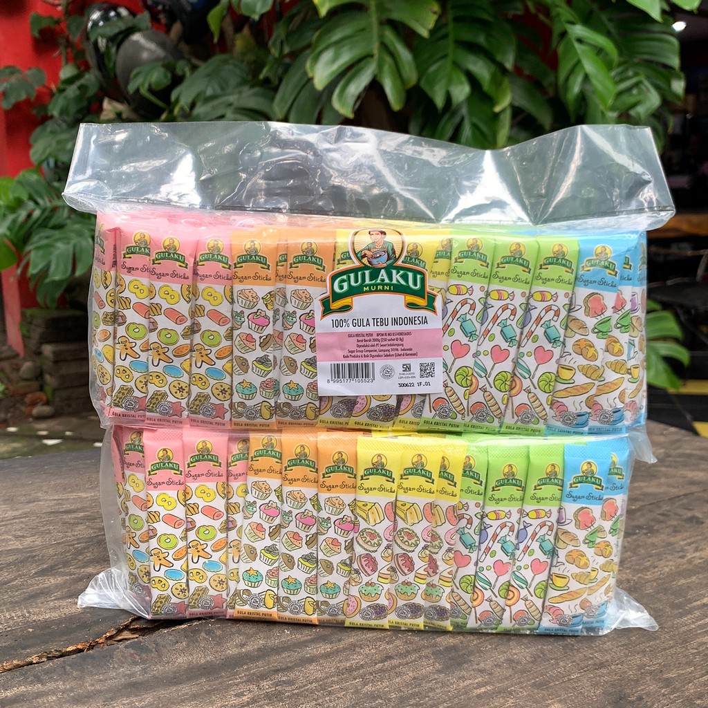 

Gula Pasir Sachet Stick GULAKU Stick Reffil isi 250 Pcs x 8 gr