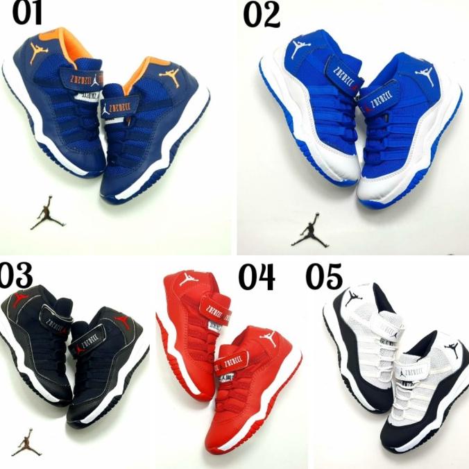 TERBARU SEPATU BASKET ANAK KIDS NIKE AIR JORDAN 11 RETRO UNISEX MURAH