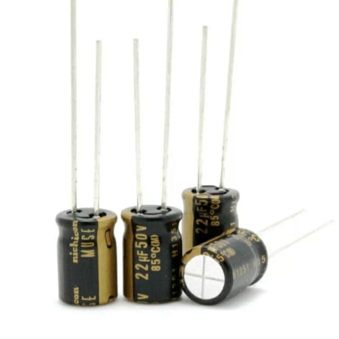 Capacitor Elco 22UF 50v Nichicon Muse KZ part-el90 Segera Dapatkan