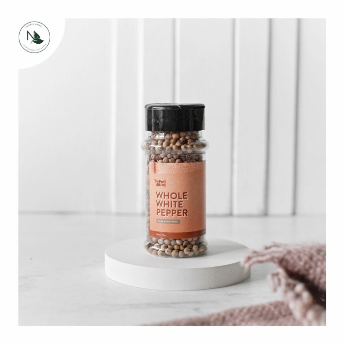 

Pati Bumi Whole White Pepper / Lada Putih Utuh 45gr