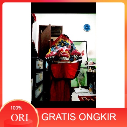 Mainan barongan caplokan spon kuda lumping reog Ponorogo rogonan devil jaranan asli yang besar 1 set