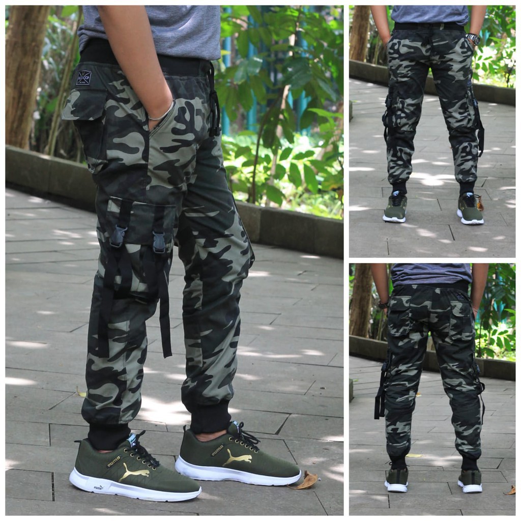 Celana jogger cargo panjang army PREMIUM pria Celana gunung hiking joger tebal