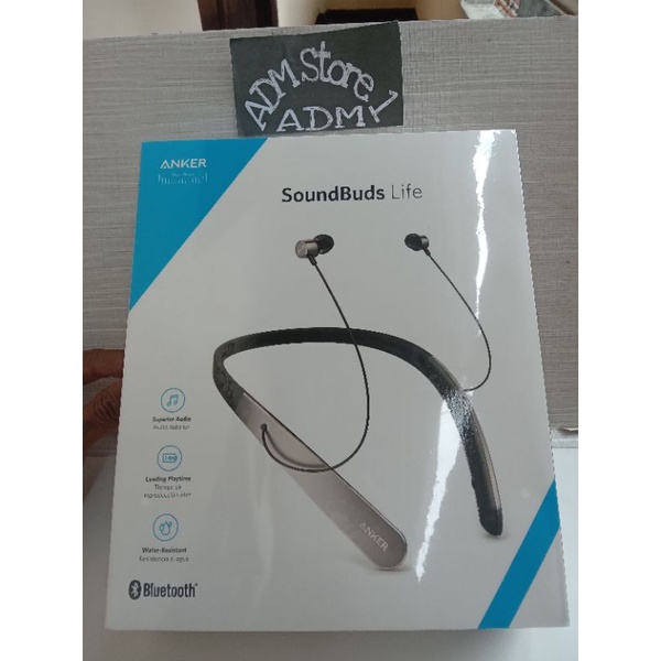 Anker soundbuds life headset bluetooth neckband ipx5 Resmi Anker A3270