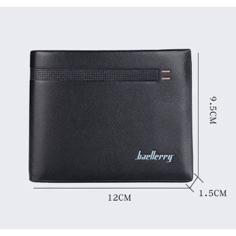 ORIGINAL BAELLERRY DOMPET LIPAT PRIA TEBAL KULIT SINTETIS DR001