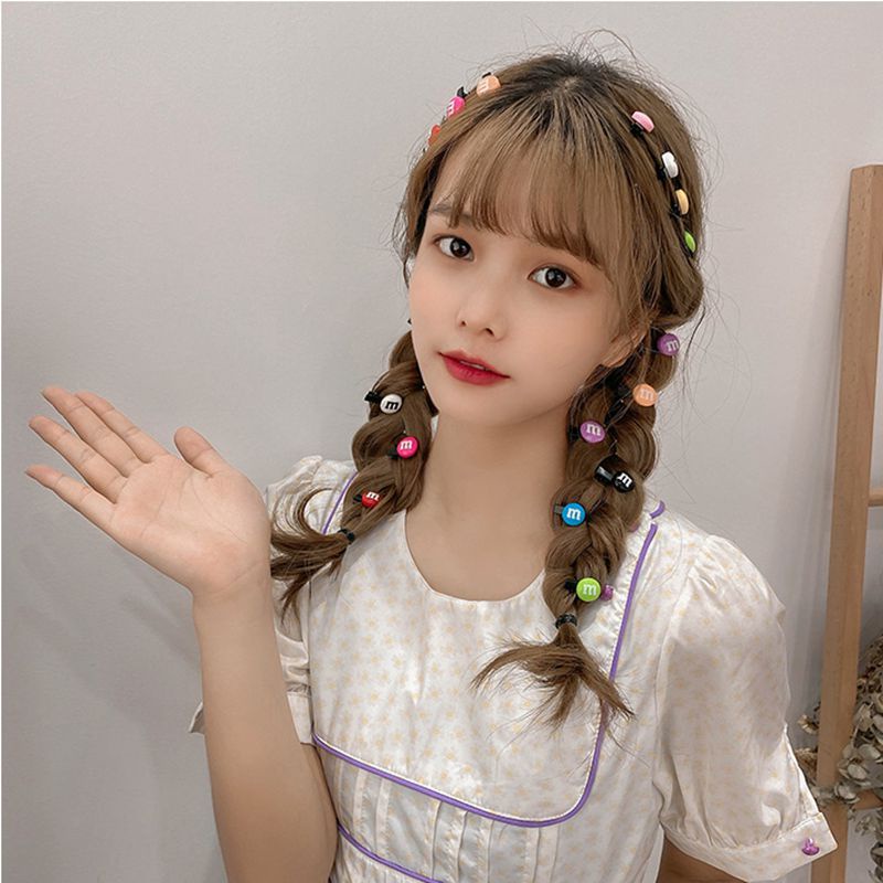 Jepitan Rambut Warna Warni Gaya Korea Candy M-bean Small isi 10 pcs / Aksesoris Rambut Cantik Lucu