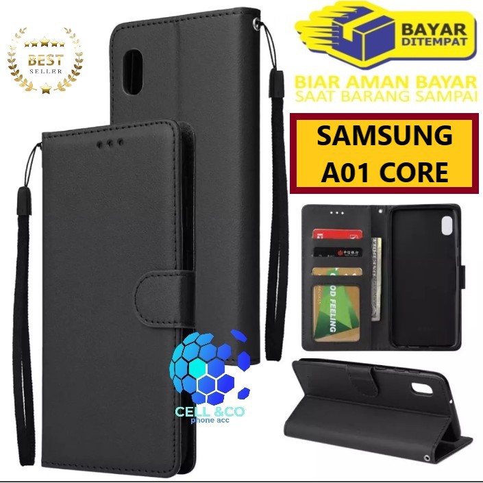 Flip cover SAMSUNG A01 CORE Flip case buka tutup kesing hp casing flip case leather wallet