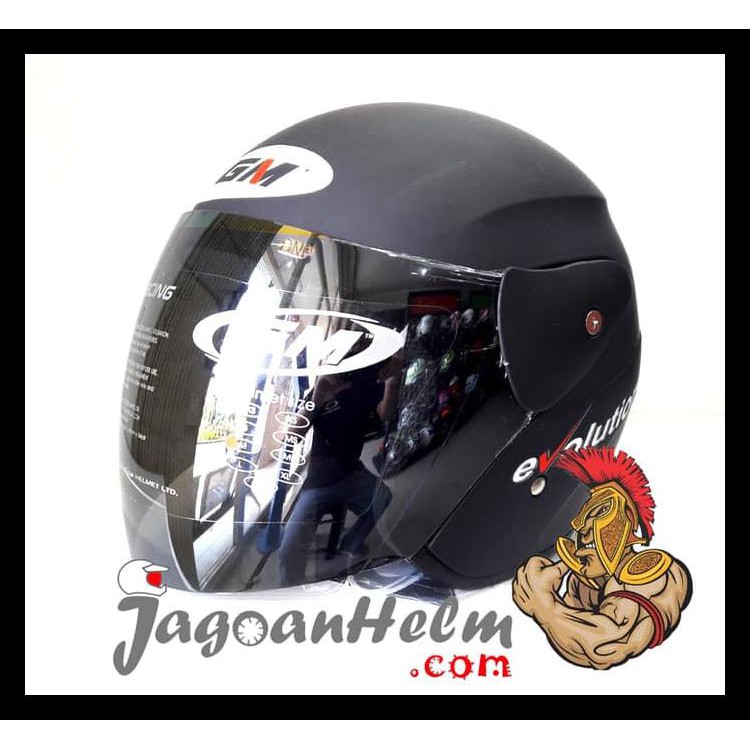 Gm Helm Evolution Solid Black Doff