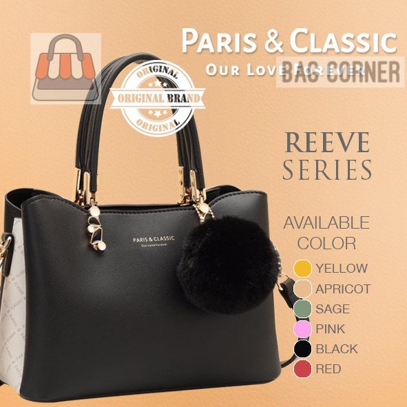 BagCorner - Paris Classic Tas Wanita Import Branded Original Terbaru Handbag Selempang Wanita Top Ha