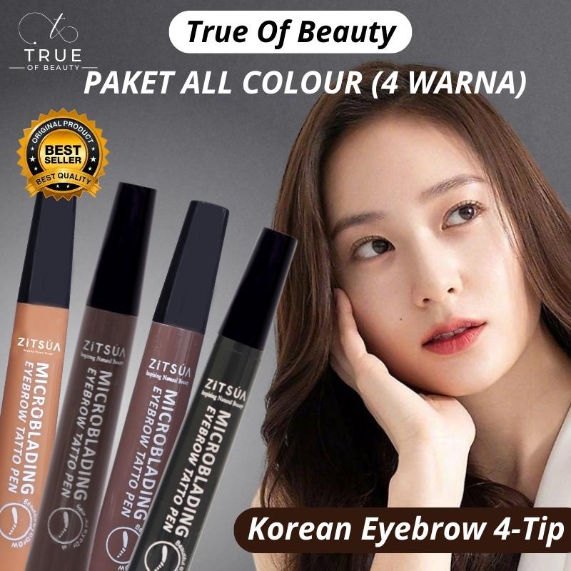 Pensil Alis Korean Tatto Pen 4-Tip Waterproof Microblading ZITSUA 4 PCS
