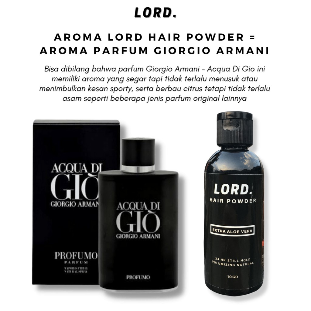 Lord Hair Powder Extra Aloe Vera Hair Styling Powder Pomade Rambut Perawatan Pria