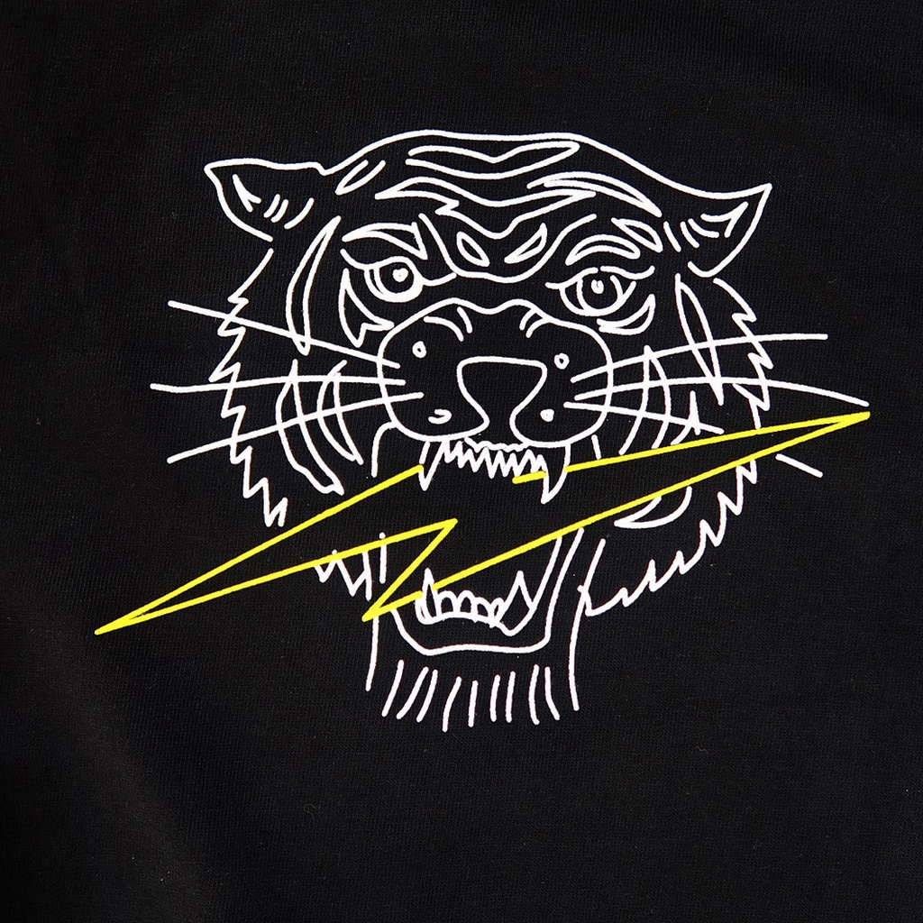 Tshirt - Tiger - Black - Hitam - Kaos - Travolt