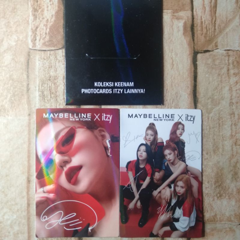[NEW] PHOTOCARD PHOTO CARD PC ITZY MAYBELLINE itzyXmaybelline