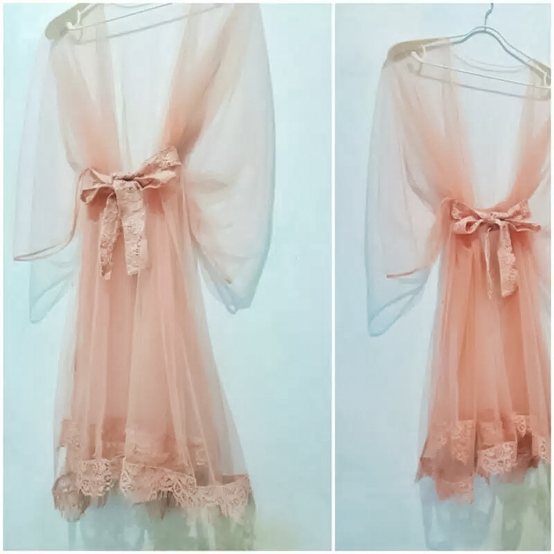 Kimono Pengantin/Robe Wedding/Kimono Wedding/Kimono Bride/Tulle Robe