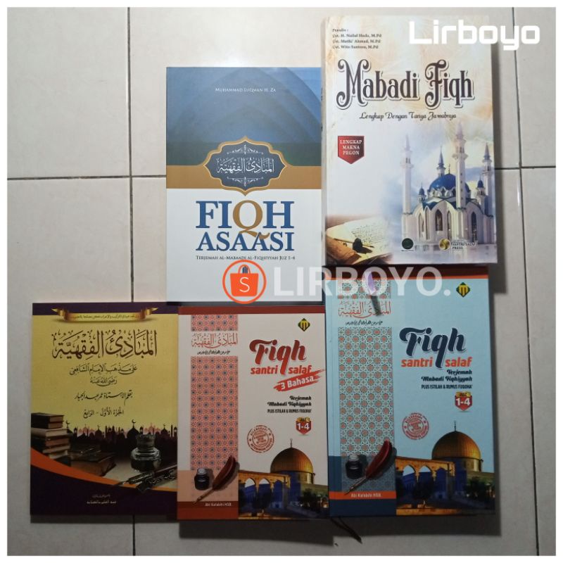 paket buku terjemah mabadi fiqih Fiqh asaasi fiqh santri salaf 3 bahasa Juz 1-4 lengkap dengan tanya