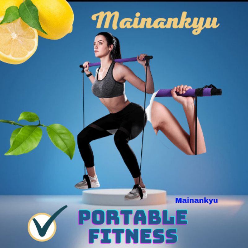 (MAINANKYU) Bar Stick Pilates Tube Yoga Fitness