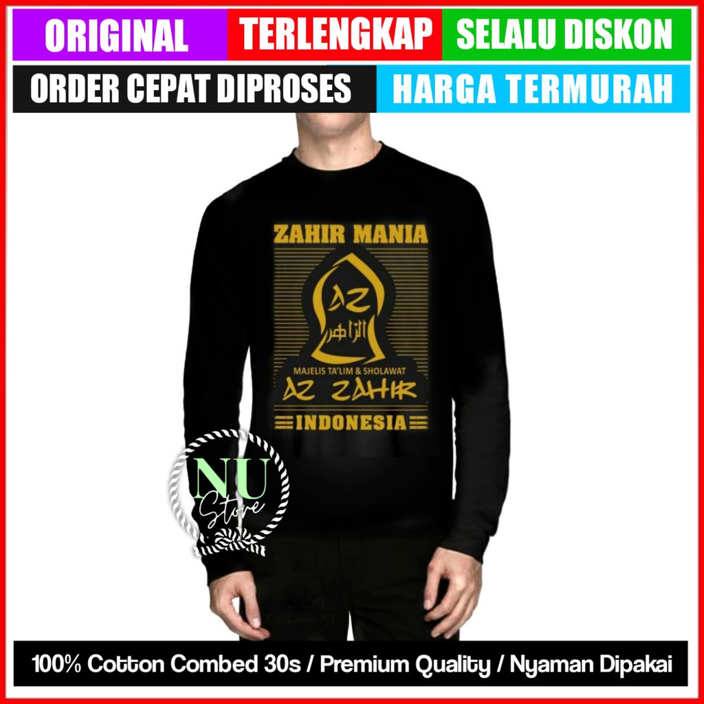 Baju Azzahir / Kaos Az Zahir Lengan Panjang / Kaos Azzahir / Baju Az Zahir / Kaos Az Zahir Nusantara